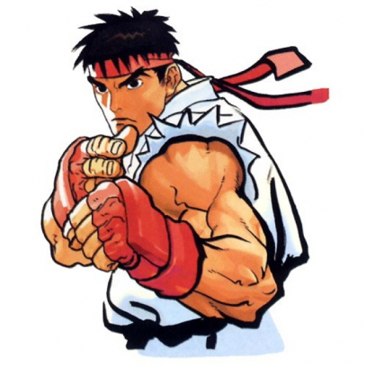 Concept art of Ryu for Street Fighter III
