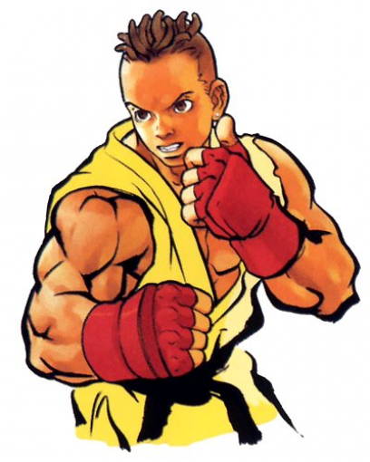 Concept art of Sean for Street Fighter III