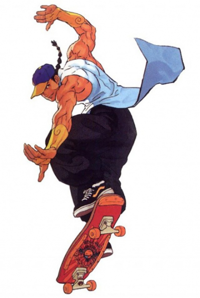Concept art of Yun for Street Fighter III 2nd Impact