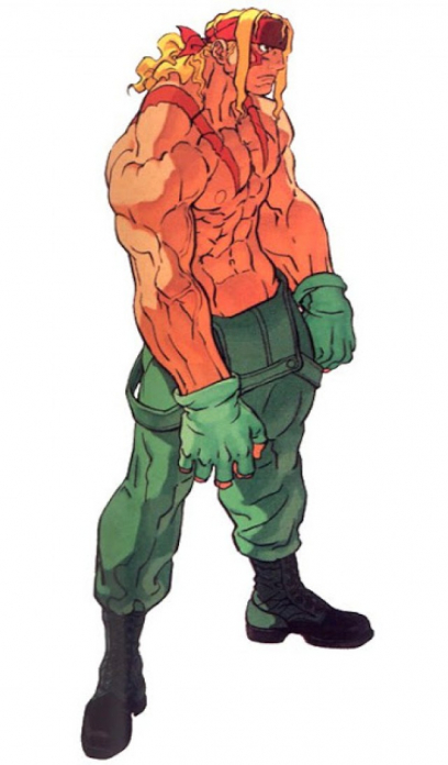 Concept art of Alex for Street Fighter III 2nd Impact