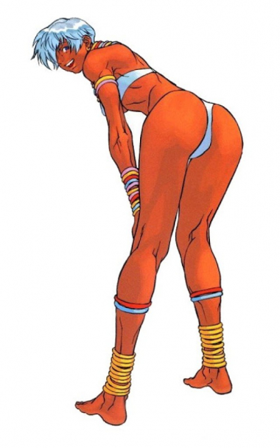 Concept art of Elena for Street Fighter III 2nd Impact