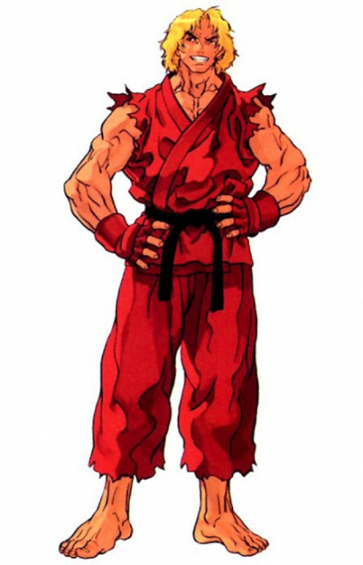 Concept art of Ken for Street Fighter III 2nd Impact