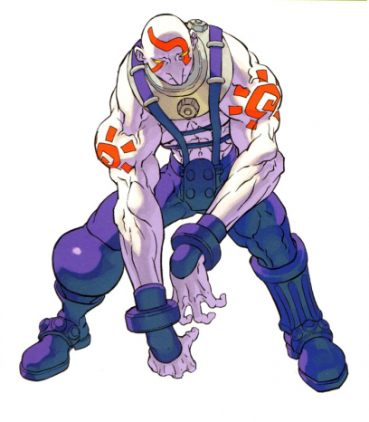 Concept art of Necro for Street Fighter III 2nd Impact