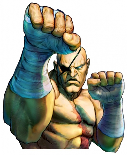 Concept art of Sagat for Street Fighter IV