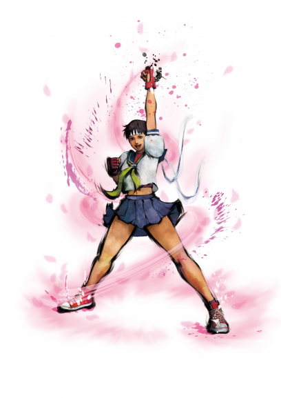 Concept art of Sakura for Street Fighter IV