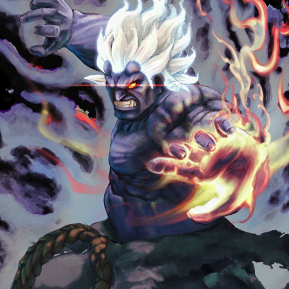Concept art of Oni for Super Street Fighter IV: Arcade Edition
