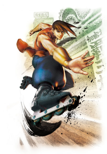 Concept art of Yang for Super Street Fighter IV: Arcade Edition