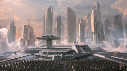 Concept artwork for Halo 4 by Jonathan Bach
