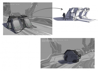Concept artwork for Halo 4 by Paul Richards