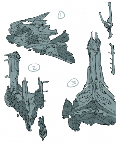 Concept artwork for Halo 4 by Paul Richards