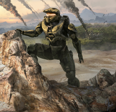 Concept artwork for Halo 4 by Jonathan Bach