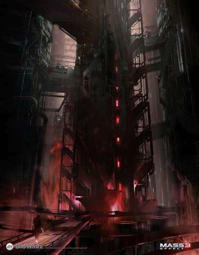 Concept artwork of Generators for Mass Effect 3 by Brian Sum