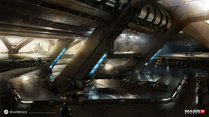 Concept artwork of Rannoch Interior for Mass Effect 3 by Brian Sum