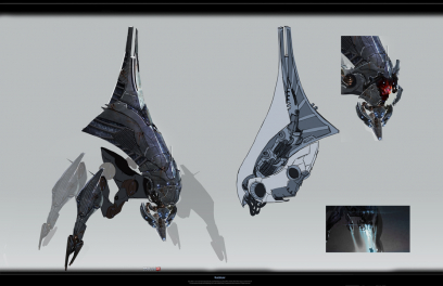 Concept artwork of Reaper for Mass Effect 3 by Benjamin Huen