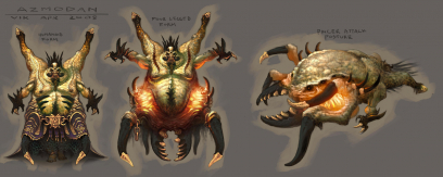 Concept art of Azmodan for Diablo III by Victor Lee