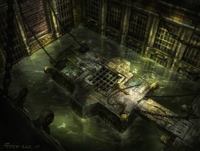 Prison concept art for Diablo III