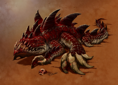 Dune tresher concept art for Diablo III