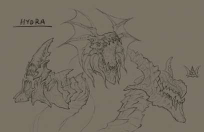 Hydra concept art for Diablo III