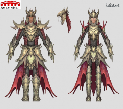 Concept art of dragon armor for Guild Wars 2 by Hai Phan