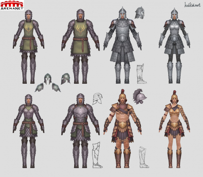 Concept art of heavy armor for Guild Wars 2 by Hai Phan