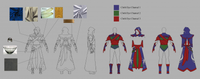 Concept art of light armor for Guild Wars 2 by Nadine McKee