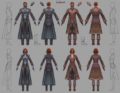 Concept art of medium armor for Guild Wars 2 by Hai Phan