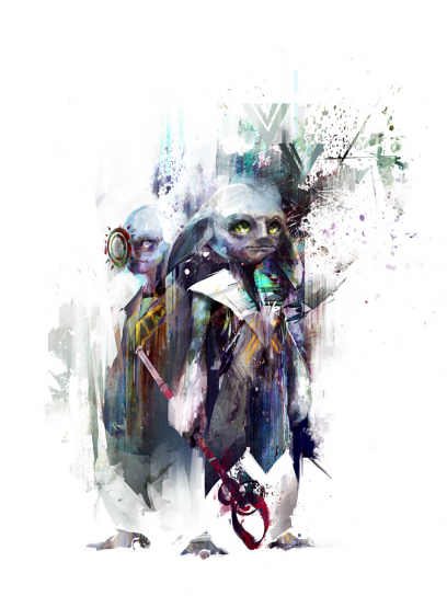 Concept art of asura for Guild Wars 2 by Richard Anderson
