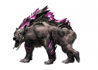 Concept art of branded bear for Guild Wars 2 by Brian Lawver