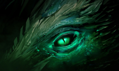 Concept art of dragon eye for Guild Wars 2