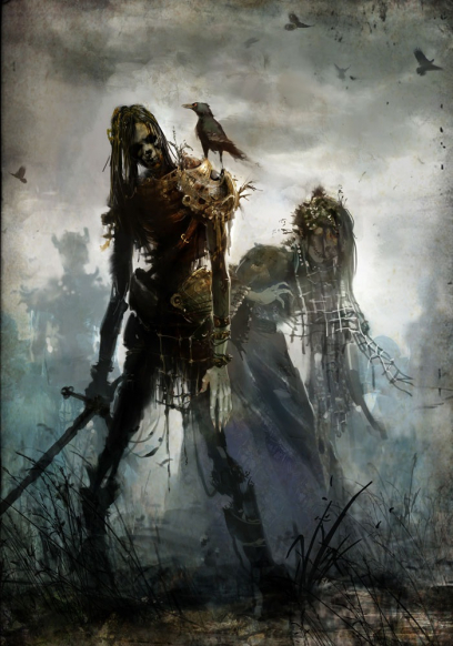 Concept art of undead for Guild Wars 2 by HORiA DOCiU