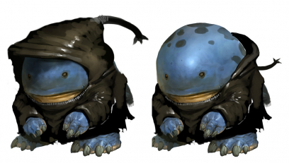 Concept art of quaggan for Guild Wars 2 by Kekai Kotaki