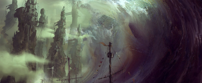 Concept art of the wave for Guild Wars 2 by Levi Hopkins