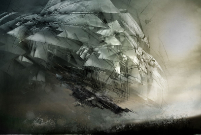 Concept art of kite for Guild Wars 2 by Daniel Dociu