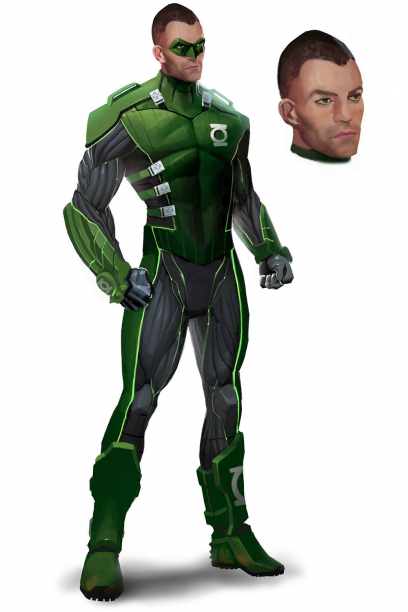 Concept art of Green Lantern for Injustice Gods Among Us