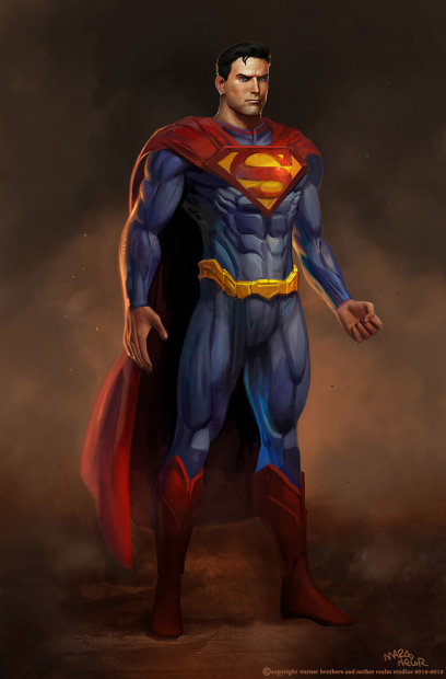 Concept art of Superman for Injustice Gods Among Us