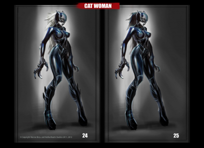 Concept art of Catwoman Injustice: Gods Among Us by Justin Murray
