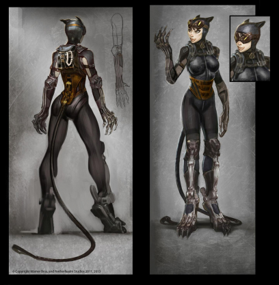 Concept art of Catwoman Injustice: Gods Among Us by Justin Murray