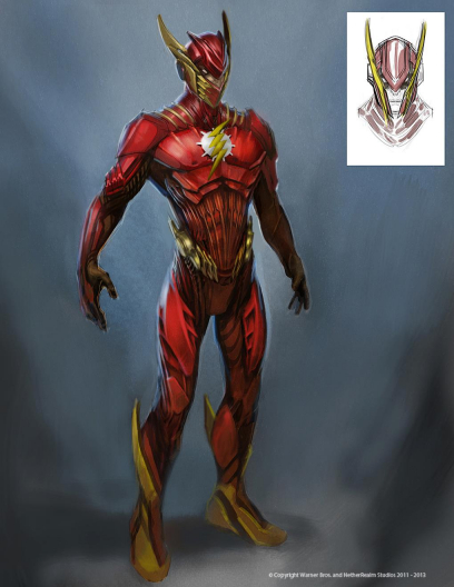 Concept art of Flash Injustice: Gods Among Us by Justin Murray