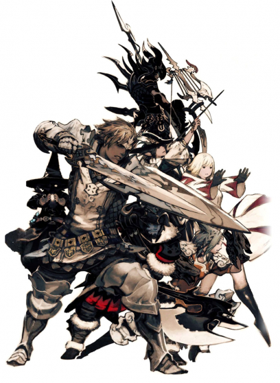 Concept art of Character Races from Final Fantasy XIV: A Realm Reborn