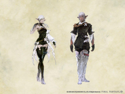 Concept art of Elezen from Final Fantasy XIV: A Realm Reborn