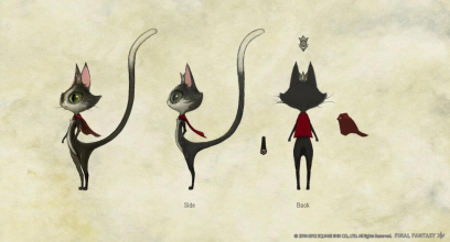 Concept art of Cait Sith from Final Fantasy XIV: A Realm Reborn