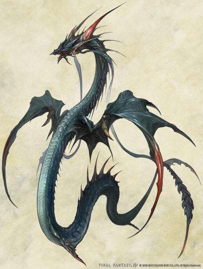 Concept art of Leviathan from Final Fantasy XIV: A Realm Reborn