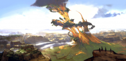 Concept art of World Setting Concept from Final Fantasy XIV: A Realm Reborn