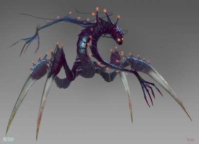 Concept art of a chryssalid from XCOM: Enemy Unknown