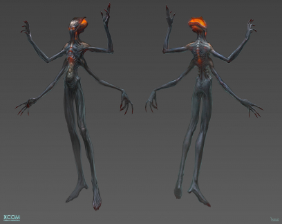 Concept art of an ethereal from XCOM: Enemy Unknown