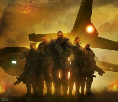 Concept art of XCOM squad from XCOM: Enemy Unknown