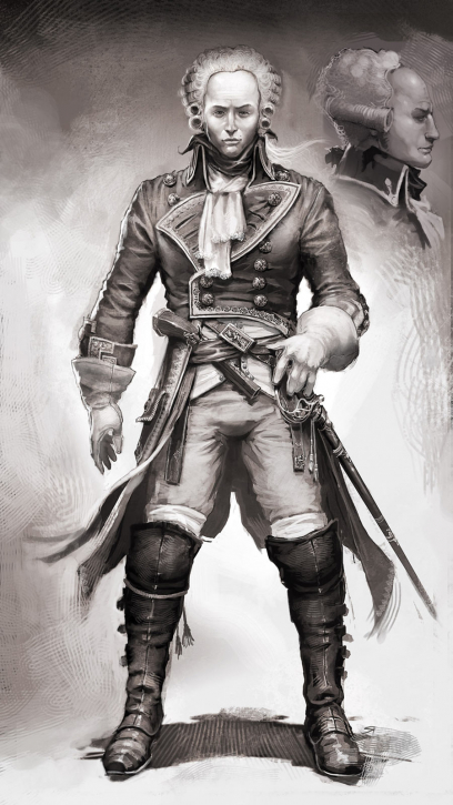 Marquis de Lafayette - concept art from Assassin's Creed III