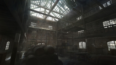 New York Warehouse - concept art from Assassin's Creed III by William Wu