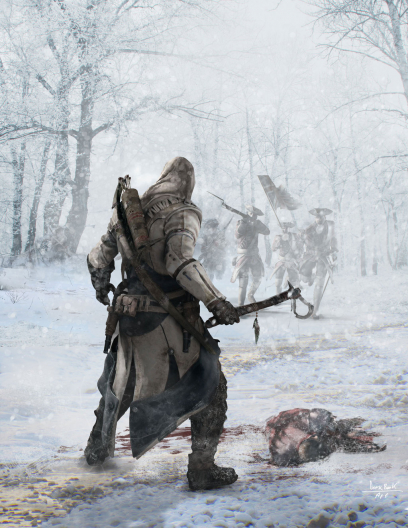 Poster - concept art from Assassin's Creed III by Sergey Kalinen