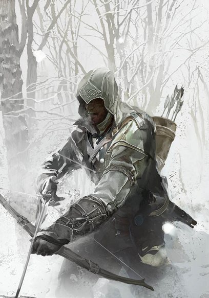 Winter Hunting - concept art from Assassin's Creed III by Khai Nguyen